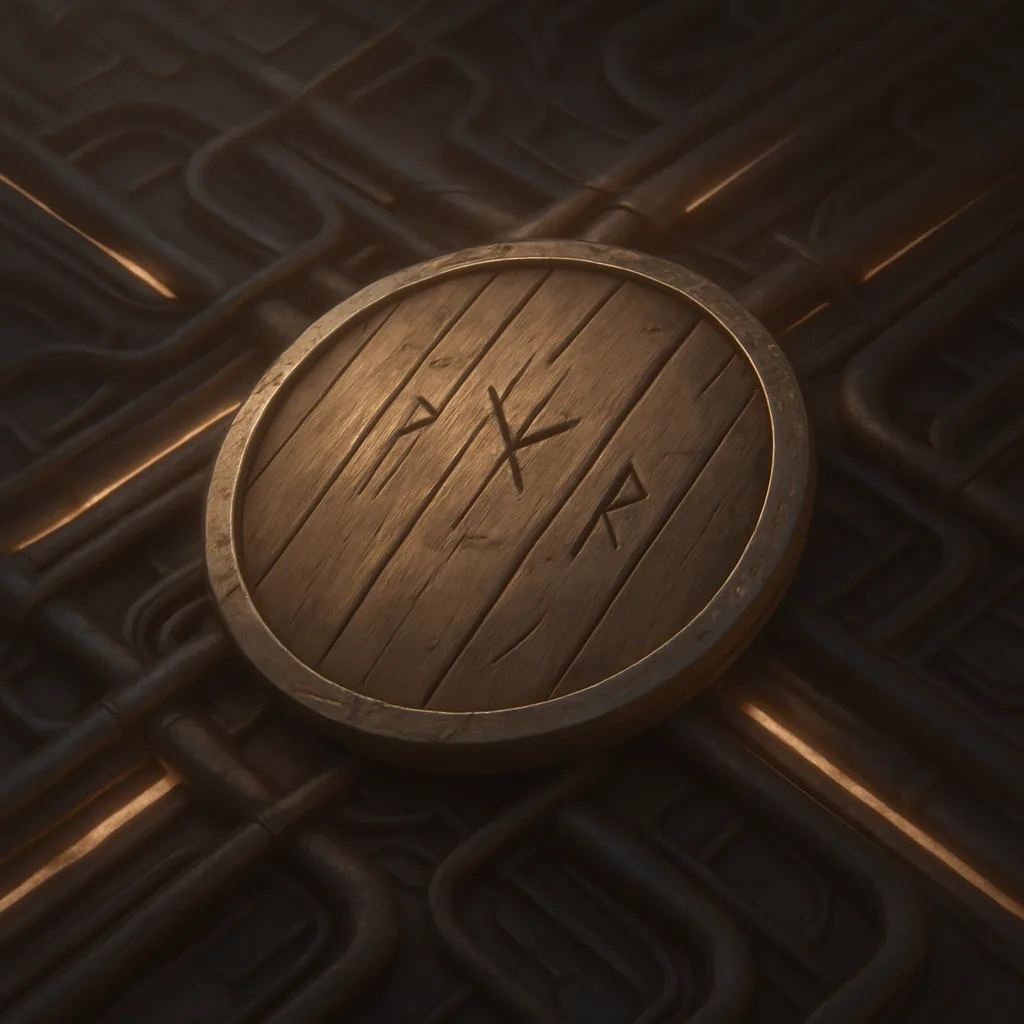 Single Planked Wood Shield