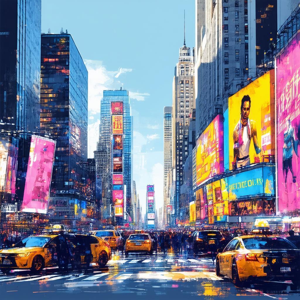 Times Square Exploding With Manga Neon
