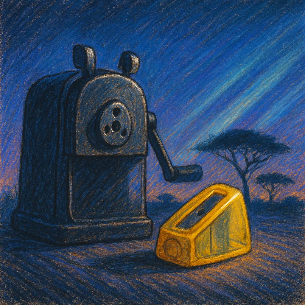 Two Distinctly Different Pencil Sharpeners—a Heavy-duty Desktop Model