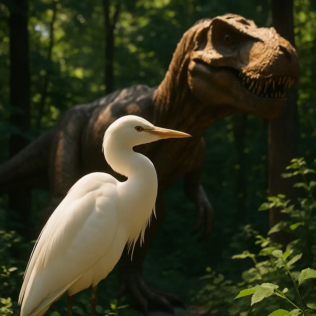 Elegant Bird of Ivory Coloration