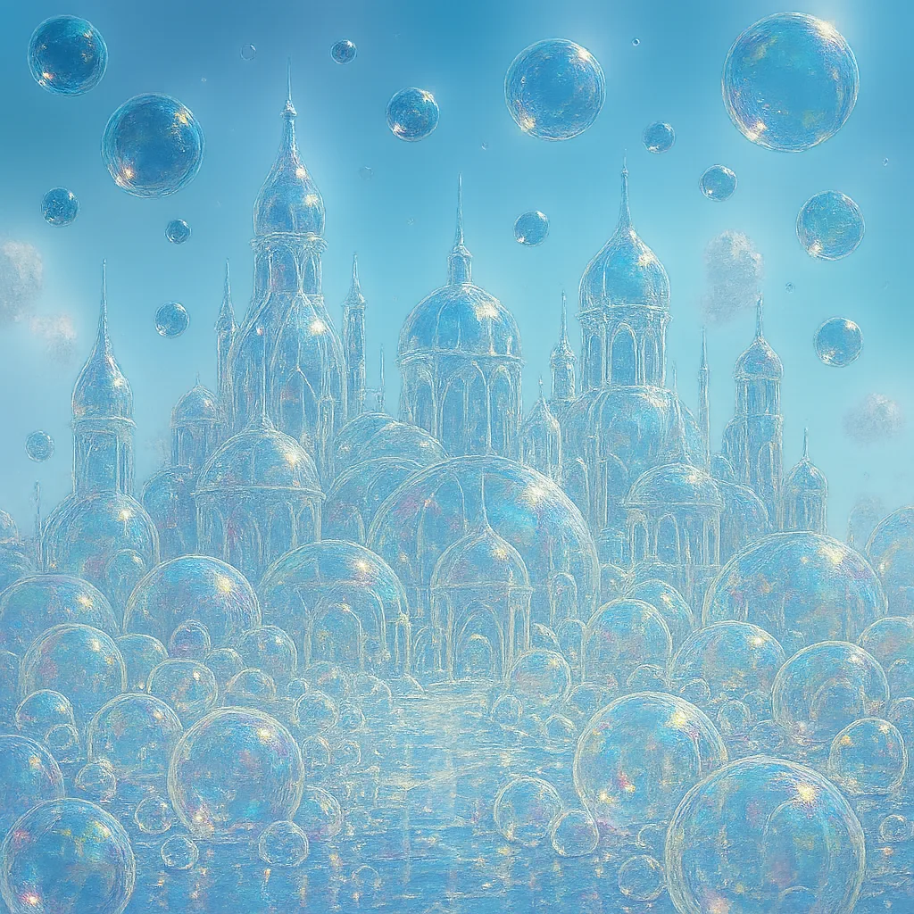 Imagine a Wondrous City Made Entirely of Shimmering Soap Bubbles