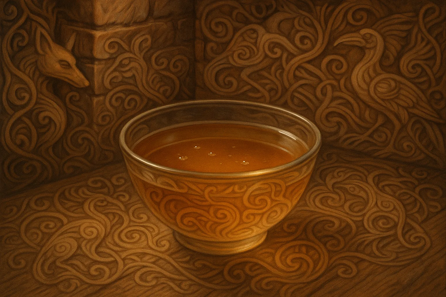 Under Warm Side Lighting from the Left