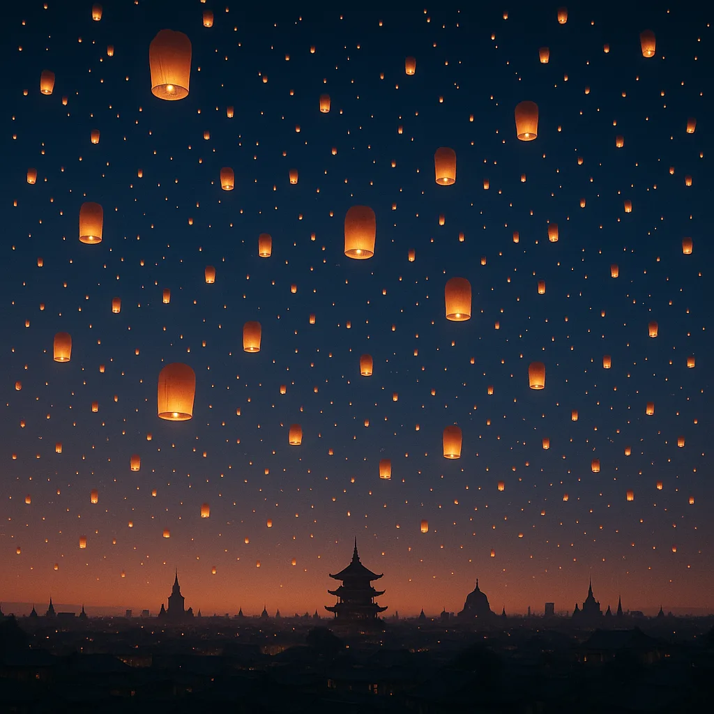 Thousands of Paper Lanterns