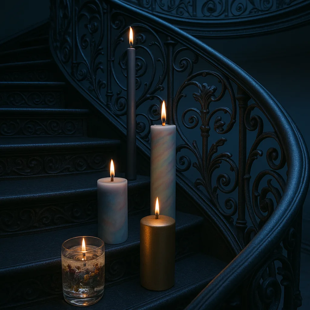 Ornate Spiral Staircase Leading to a Mezzanine
