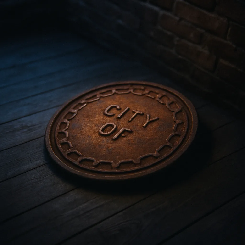 Lone Manhole Cover
