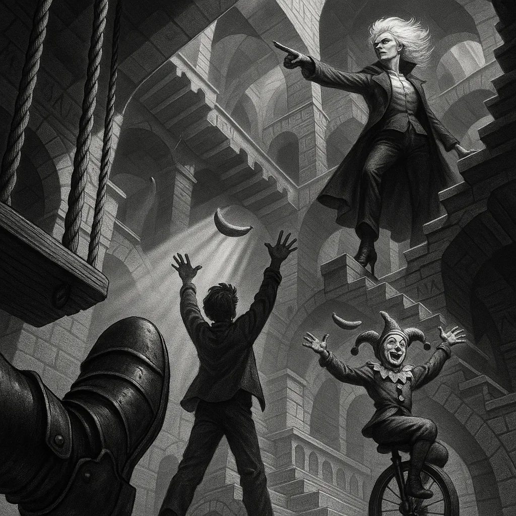 Armored Sabatons Ground an Activist Figure Gesturing Expressively Upwards Past