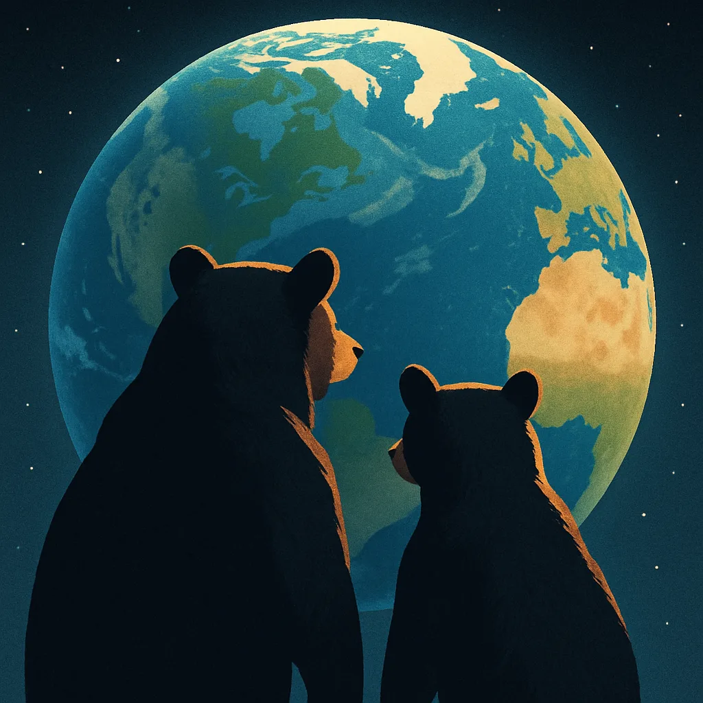 Two Diverse American Black Bears
