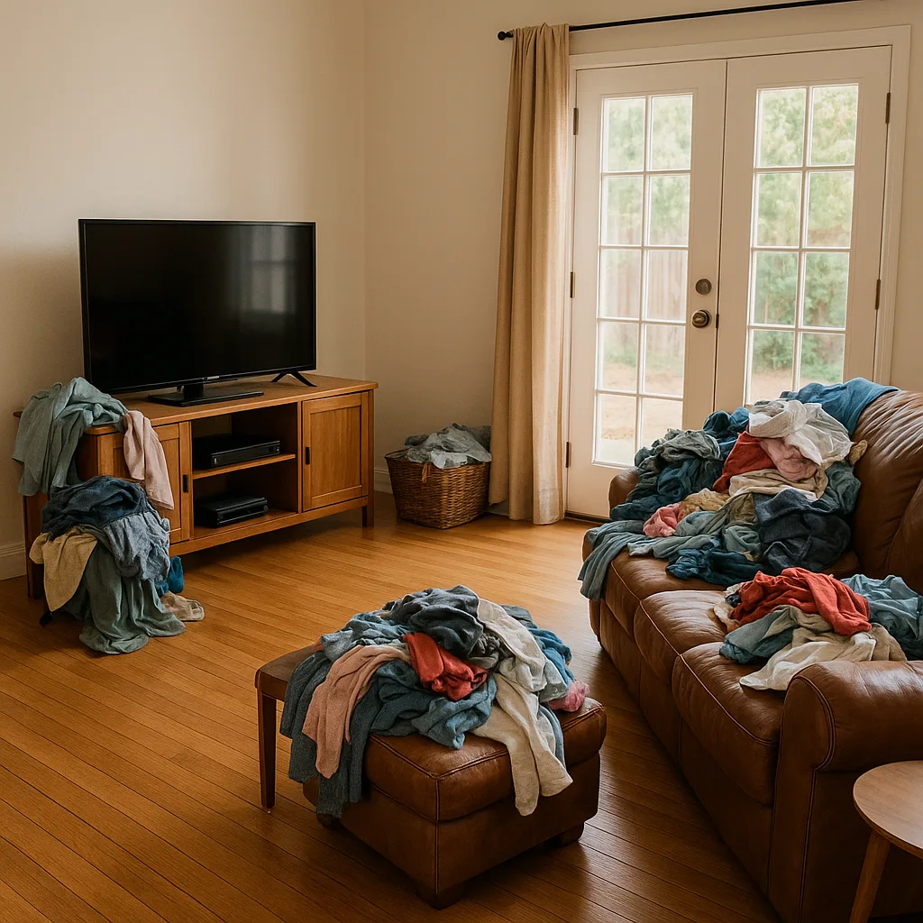 Living Room with Wooden Floors