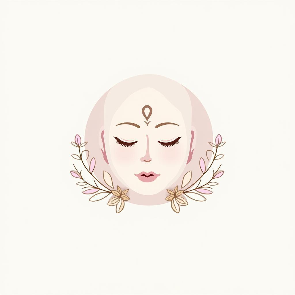Botanical Anime Logo for Facial Care