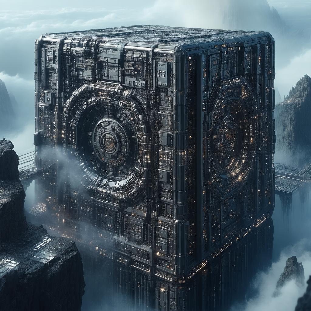 Borg Cube Vignette in Monochrome Menace