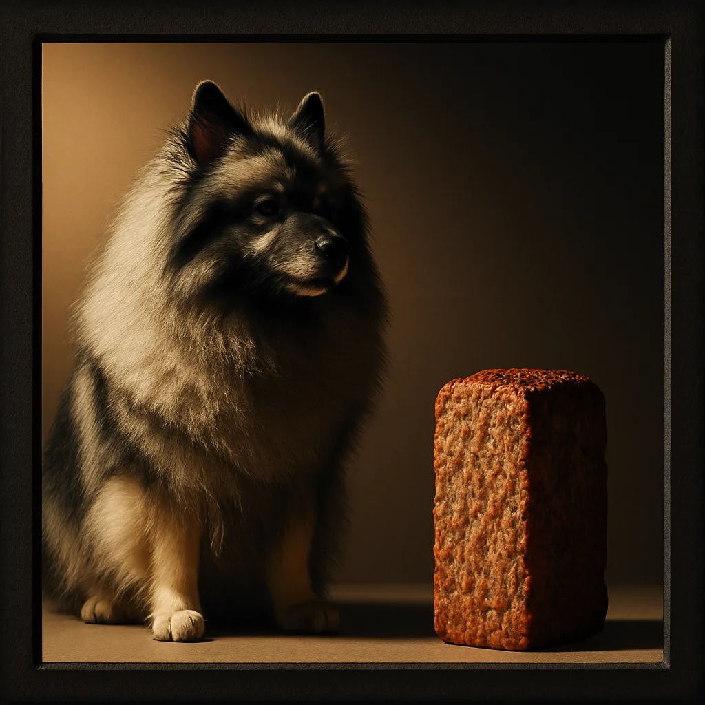 Keeshond and a Meatloaf