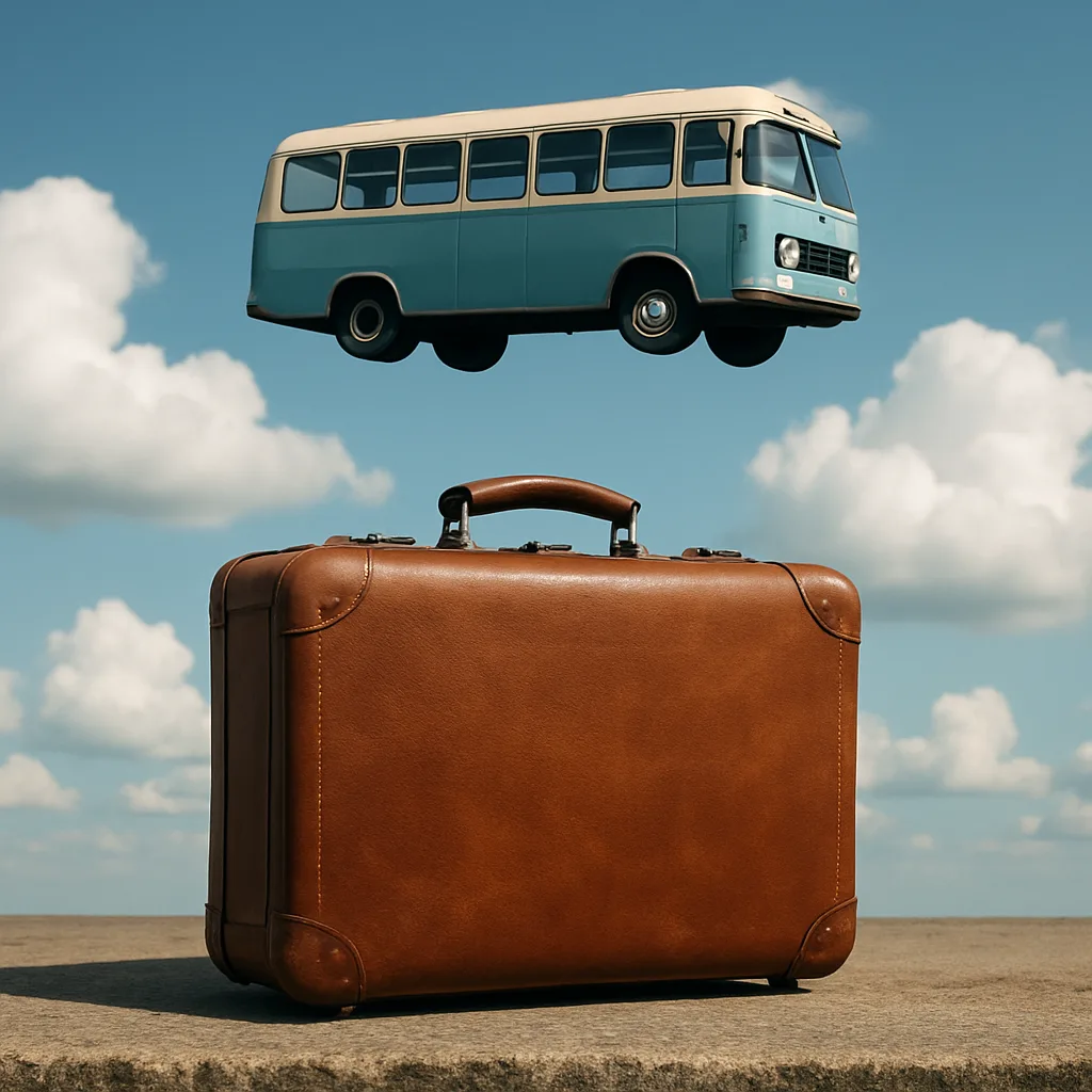 Picture Showing a Suitcase on the Ground