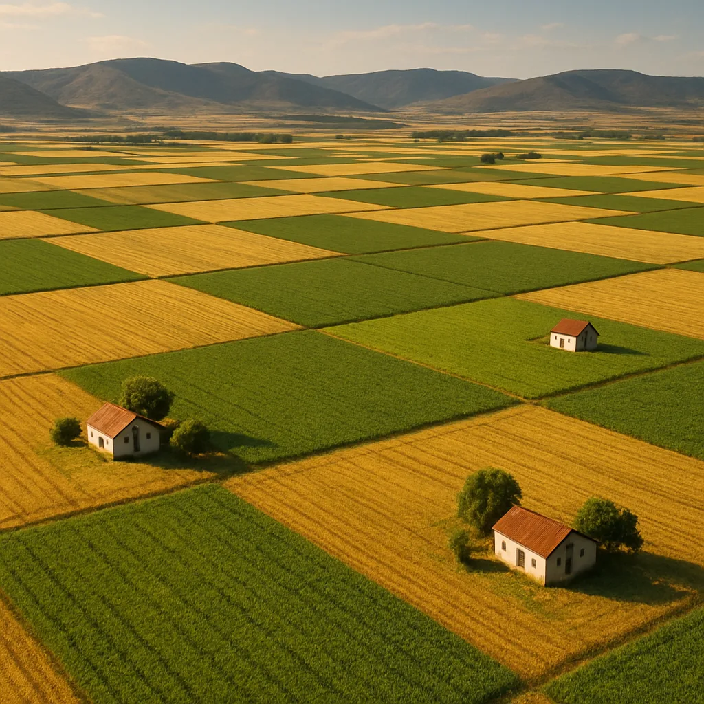 Few Isolated Farmhouses