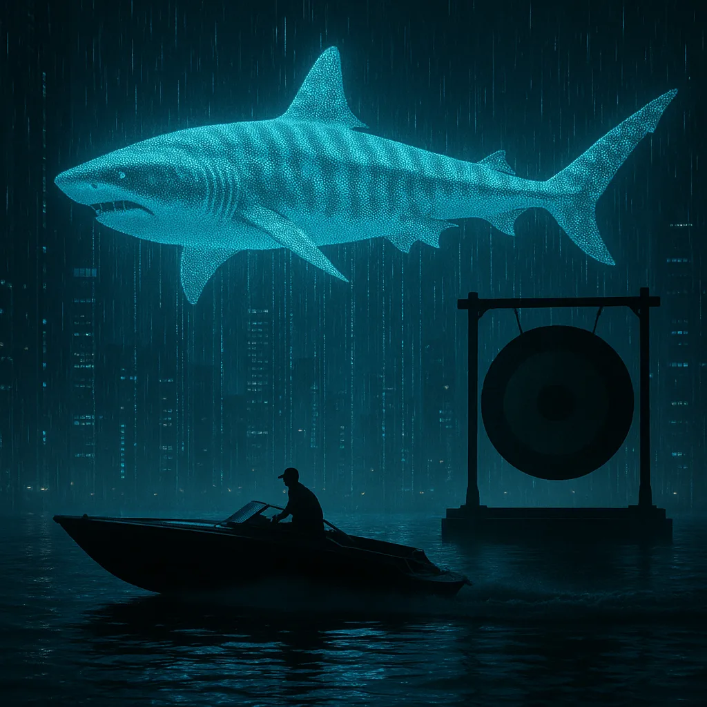 Speedboat and a Massive Gong Are Starkly