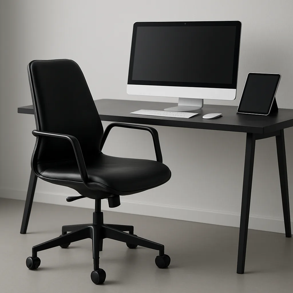 Contemporary Desk Accompanied by a Stylish Office Chair