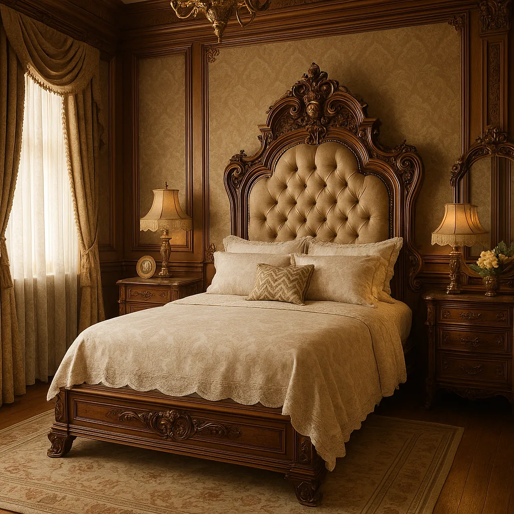 Sophisticated Bedroom Designed in Victorian Style