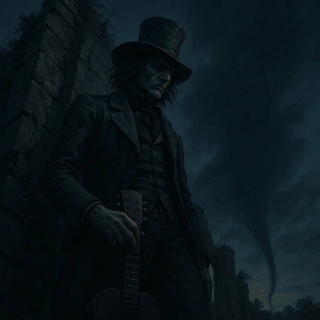 Melancholic Musician Figure