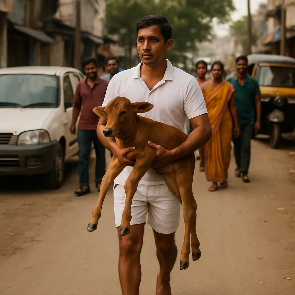 Man Wearing a White Shirt