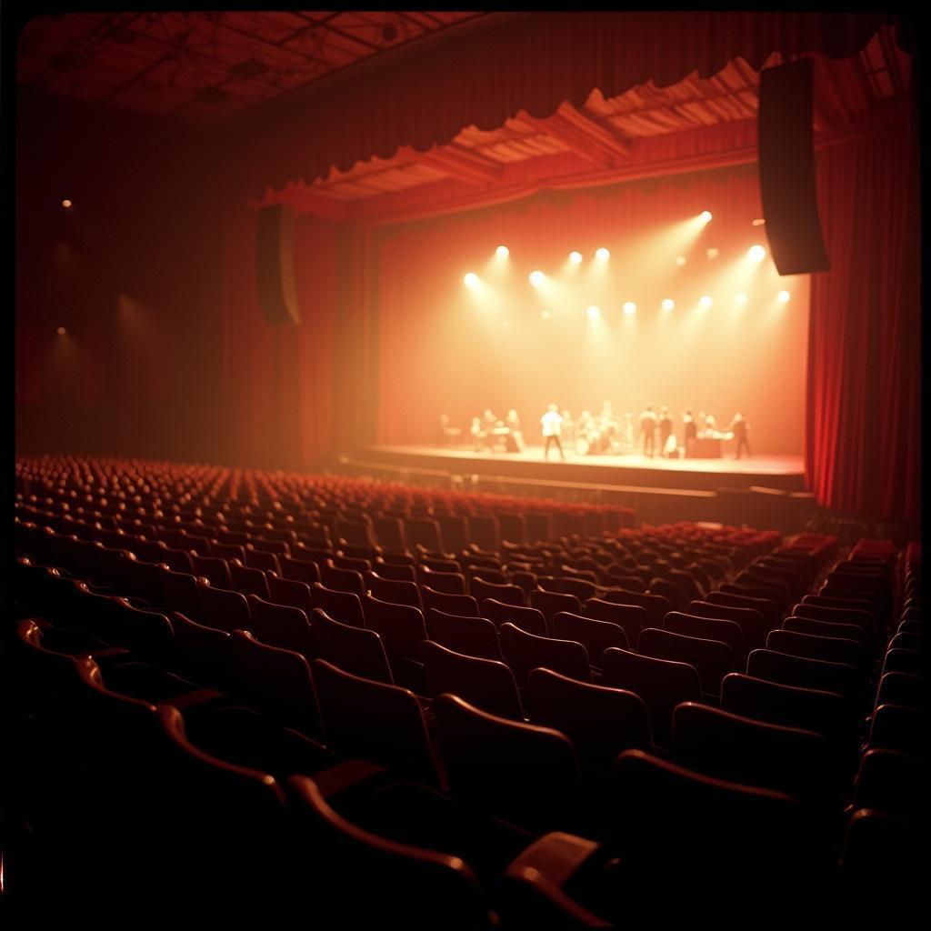 Empty Concert Seats on Vivid Provia Film
