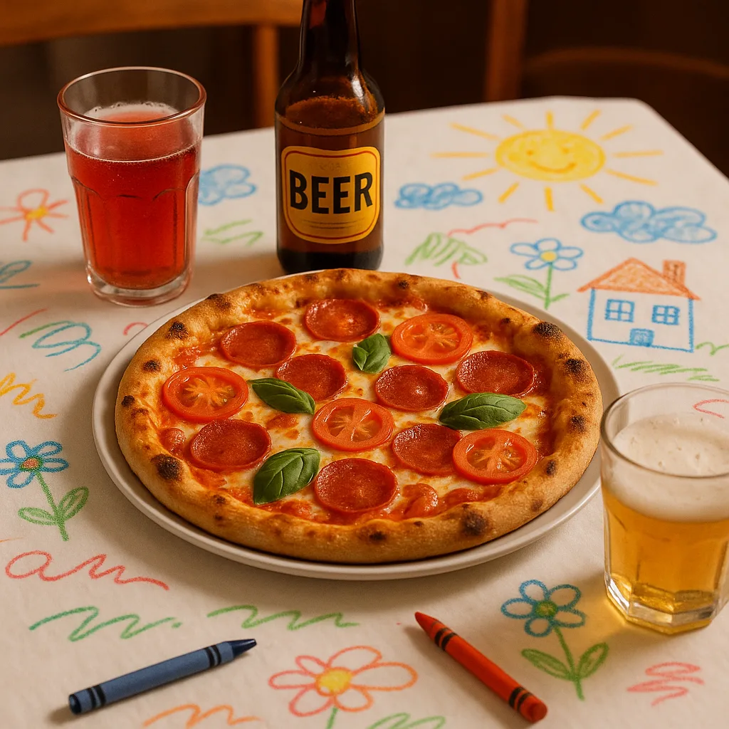 Table with a Pizza