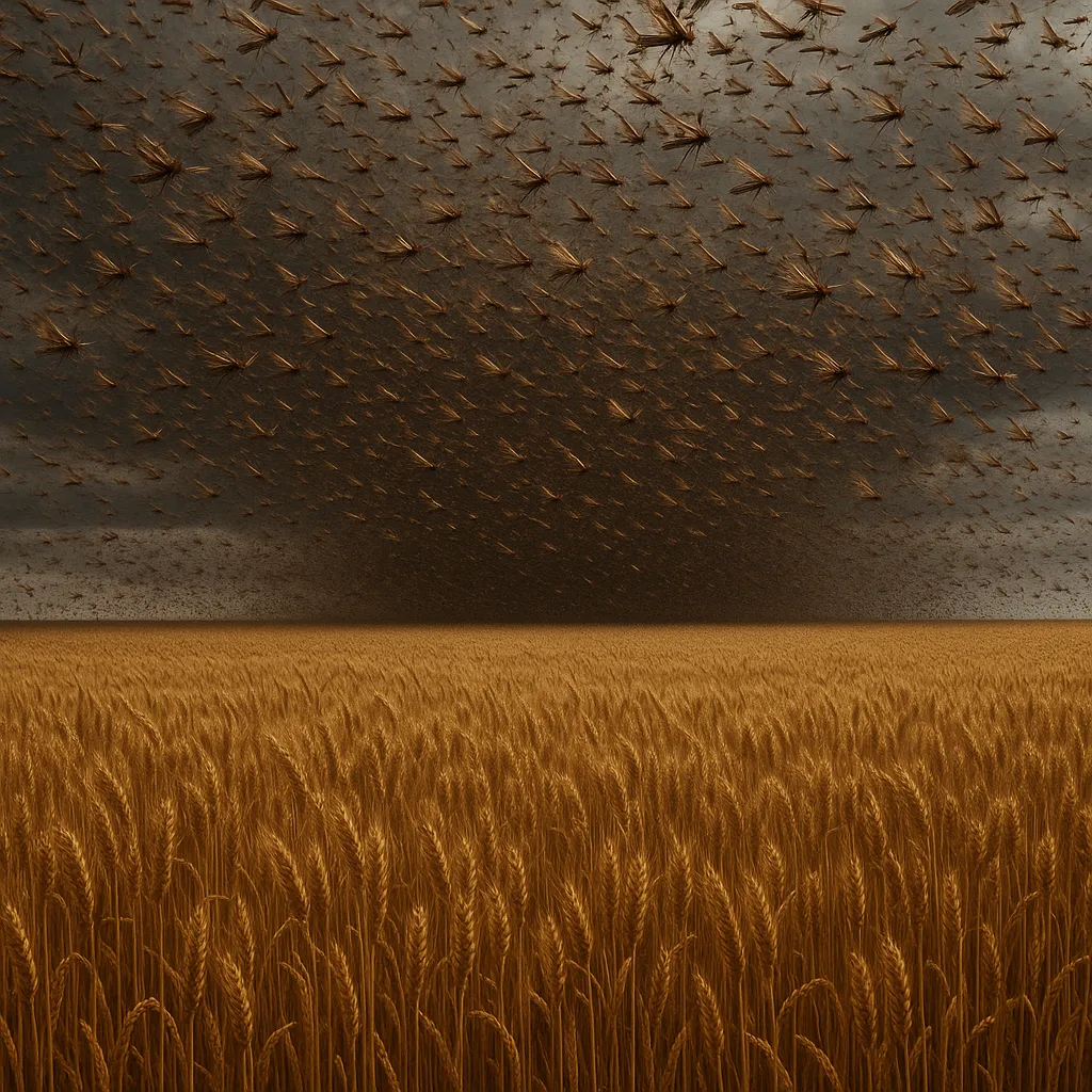 Colossal Swarm of Millions of Locusts Darkens the Sky