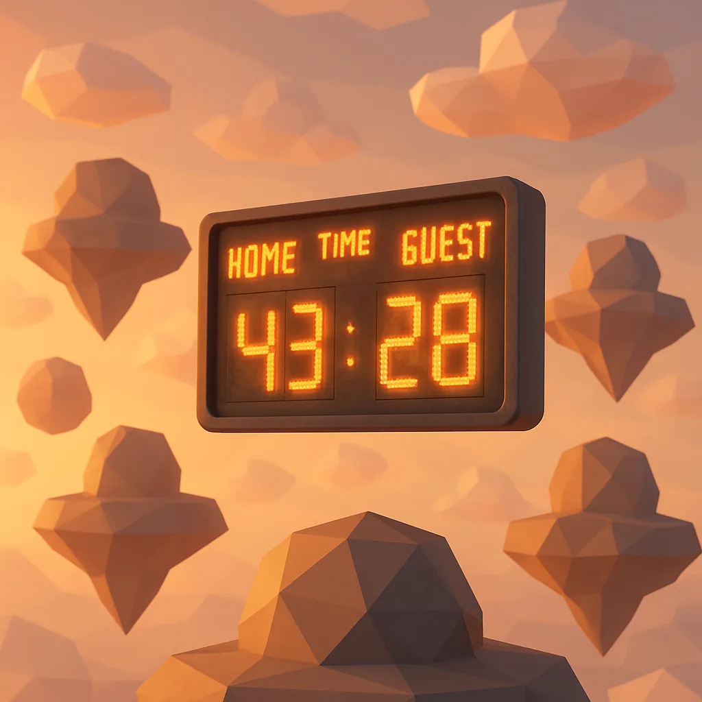 Single Scoreboard—crafted from Weatherproof Composite Material