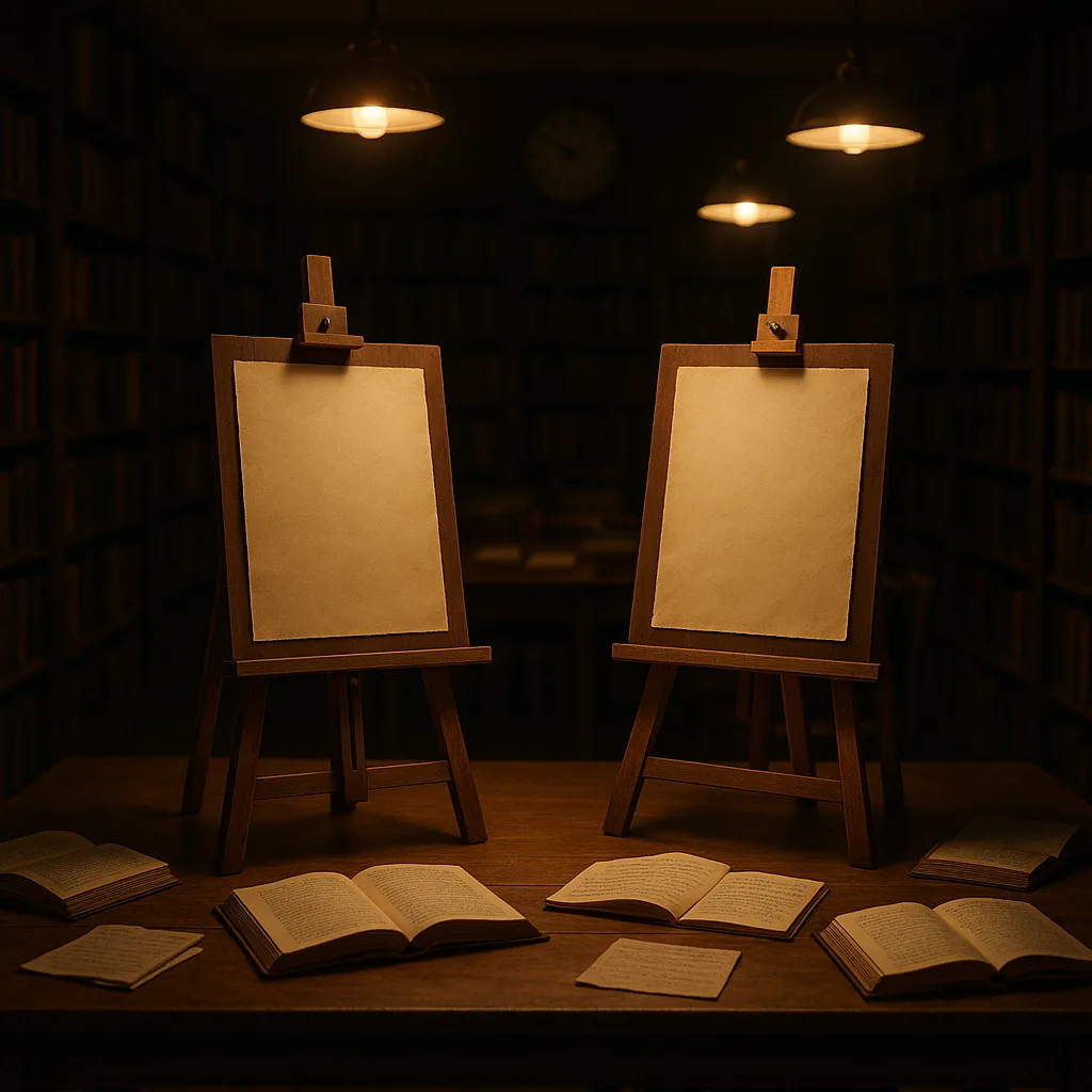 Inside a Serene Library