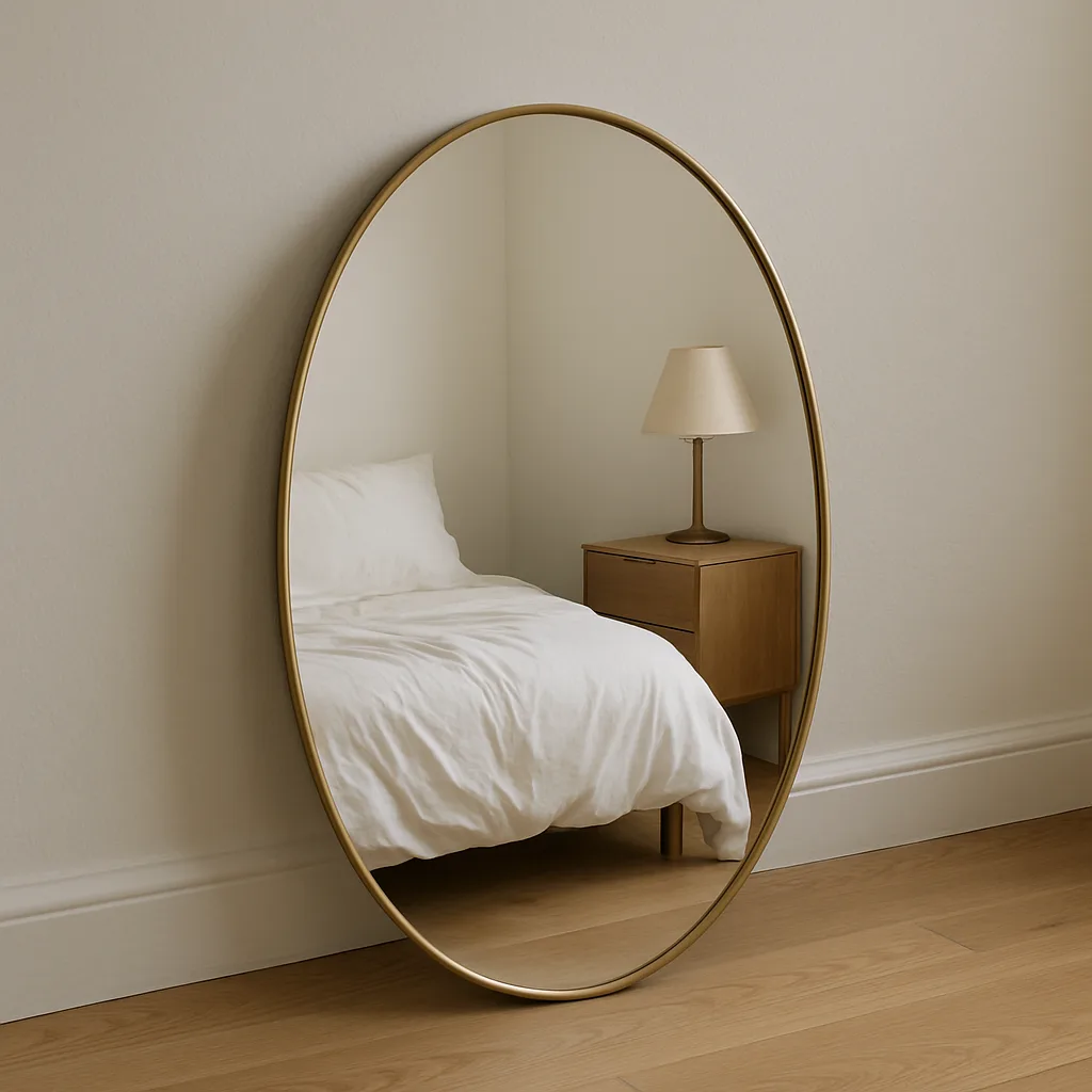 Mirror Revealing What Lies Concealed Behind the Viewer