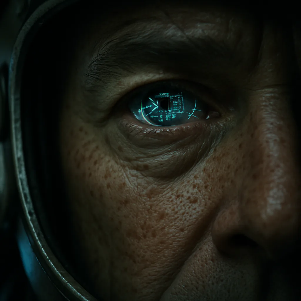 Middle-aged Pioneer Astronaut's Deep-set