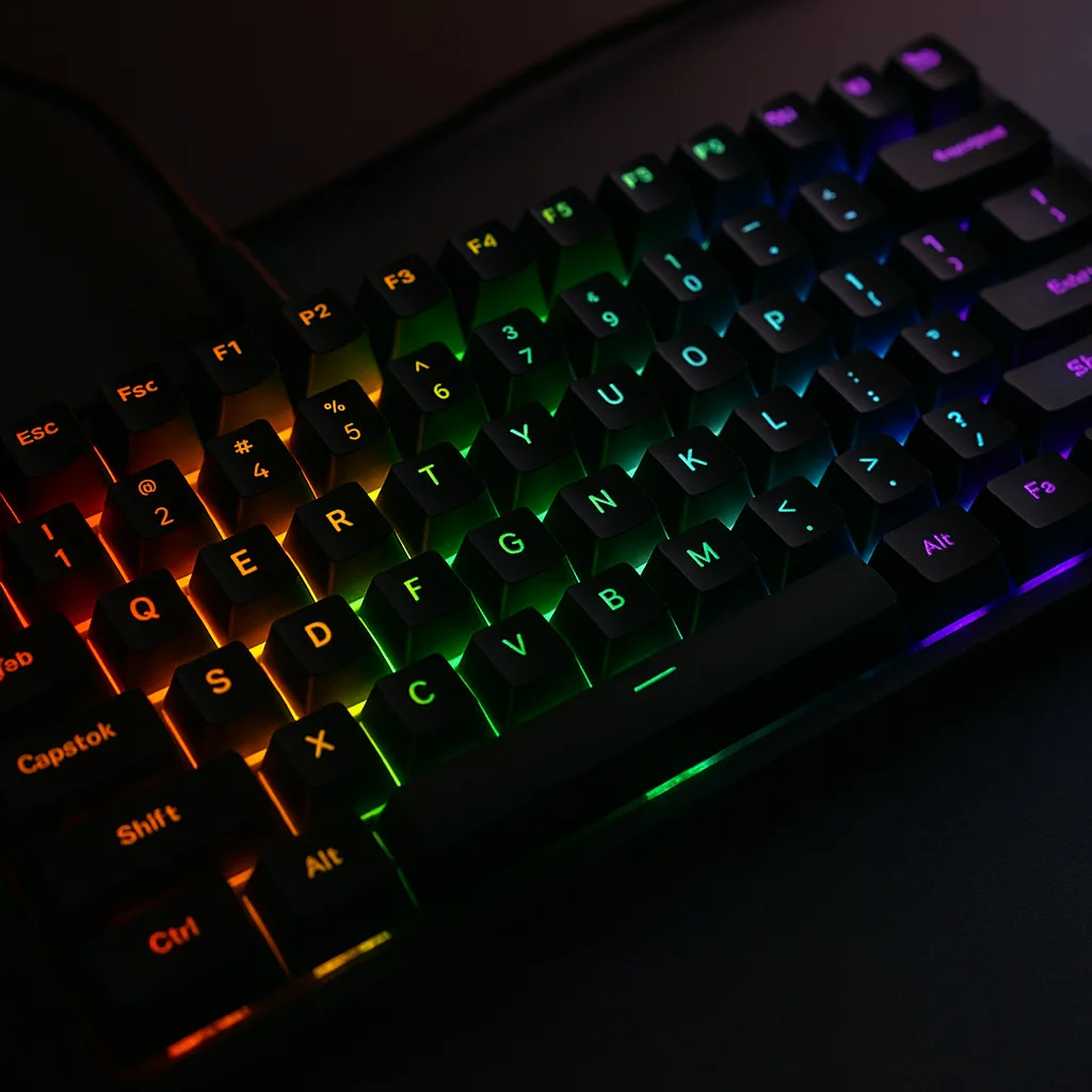 Mechanical Keyboard Illuminated with Vibrant