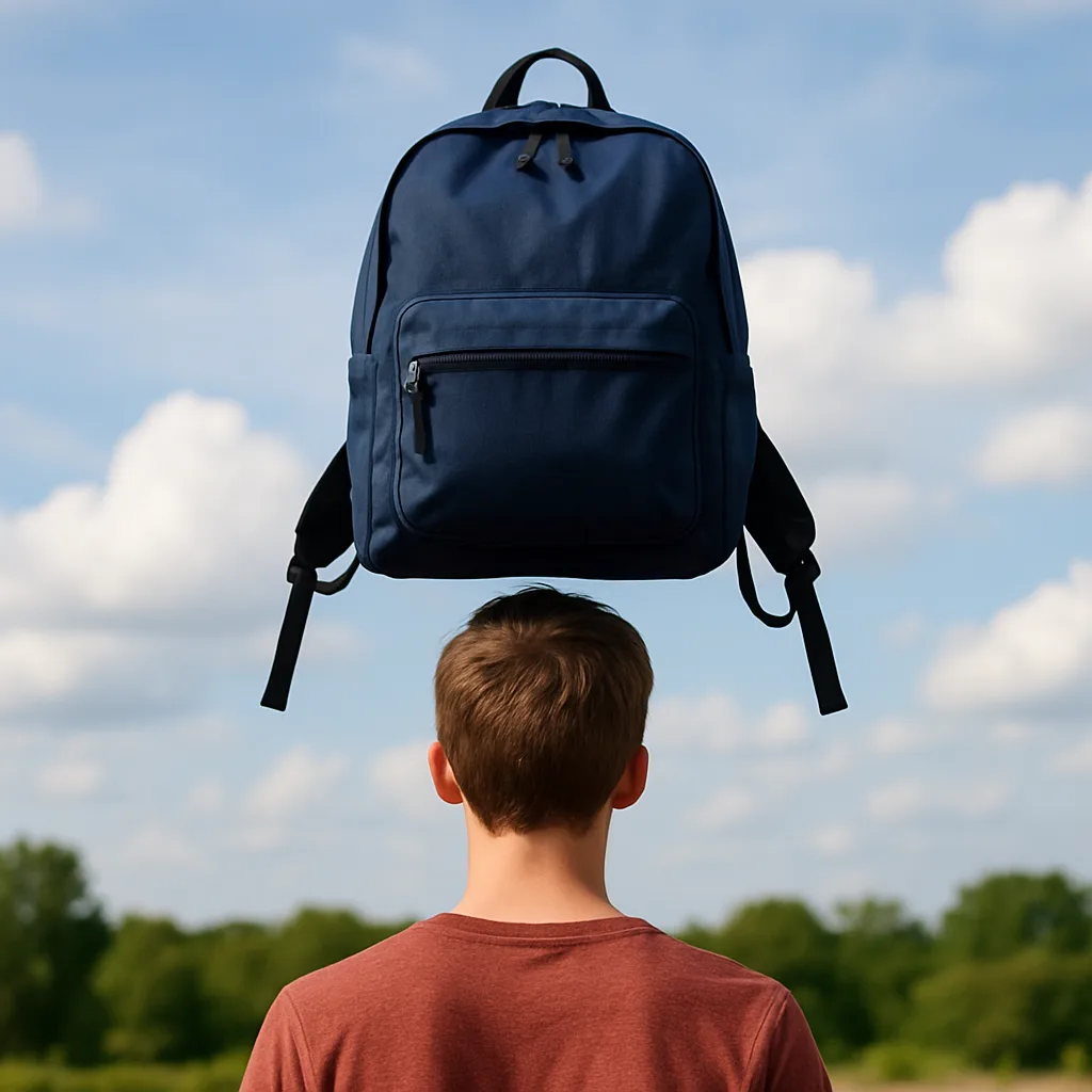 Picture Depicting a Person with a Backpack