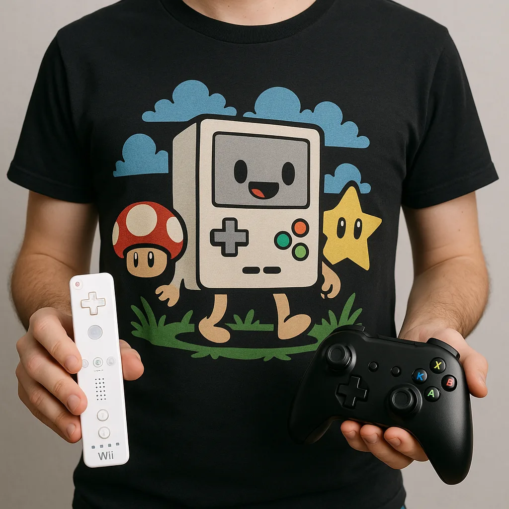 Person Wearing a Graphic T-shirt