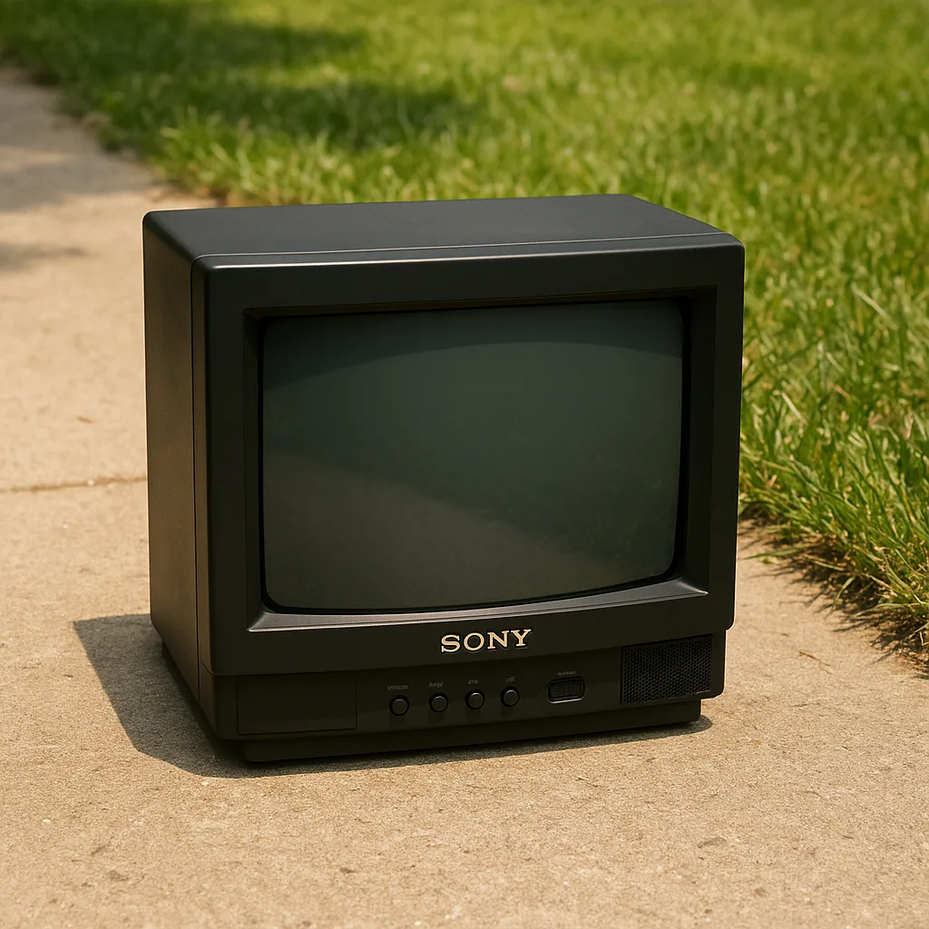Black Sony CRT Television