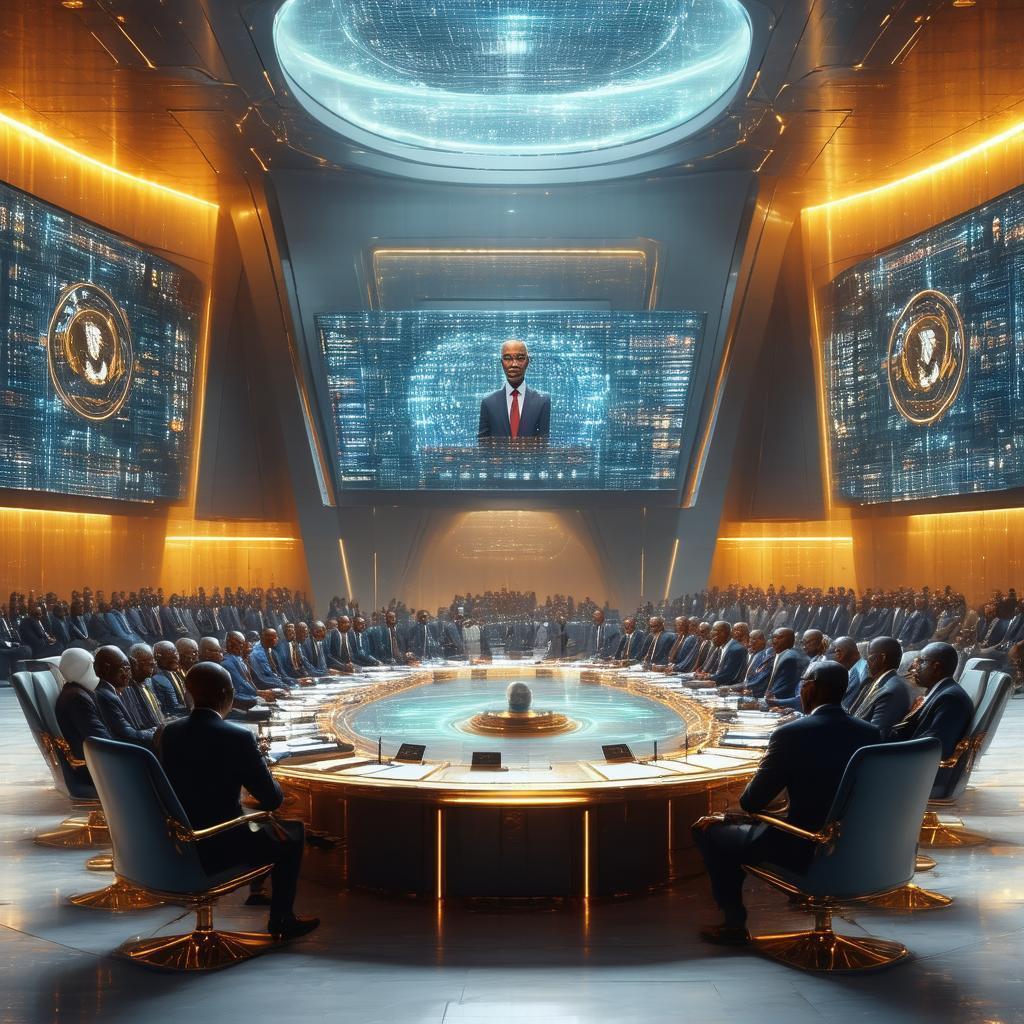 African Leaders Convene in a High Tech Hall