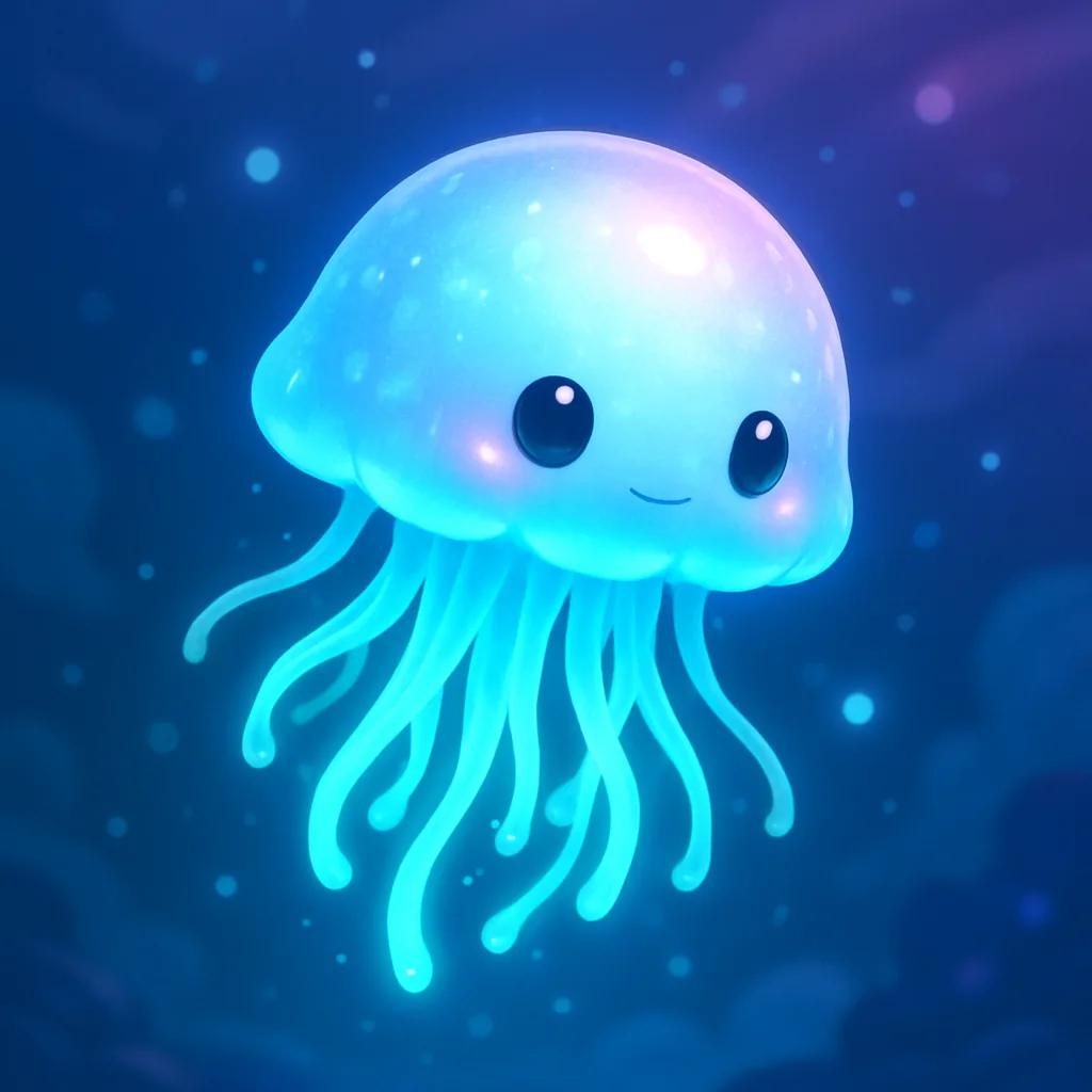 Morph a Radiant Crystal Orb into a Glowing Jellyfish