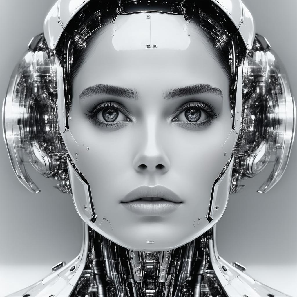 Natalie Portman With a Machine Face