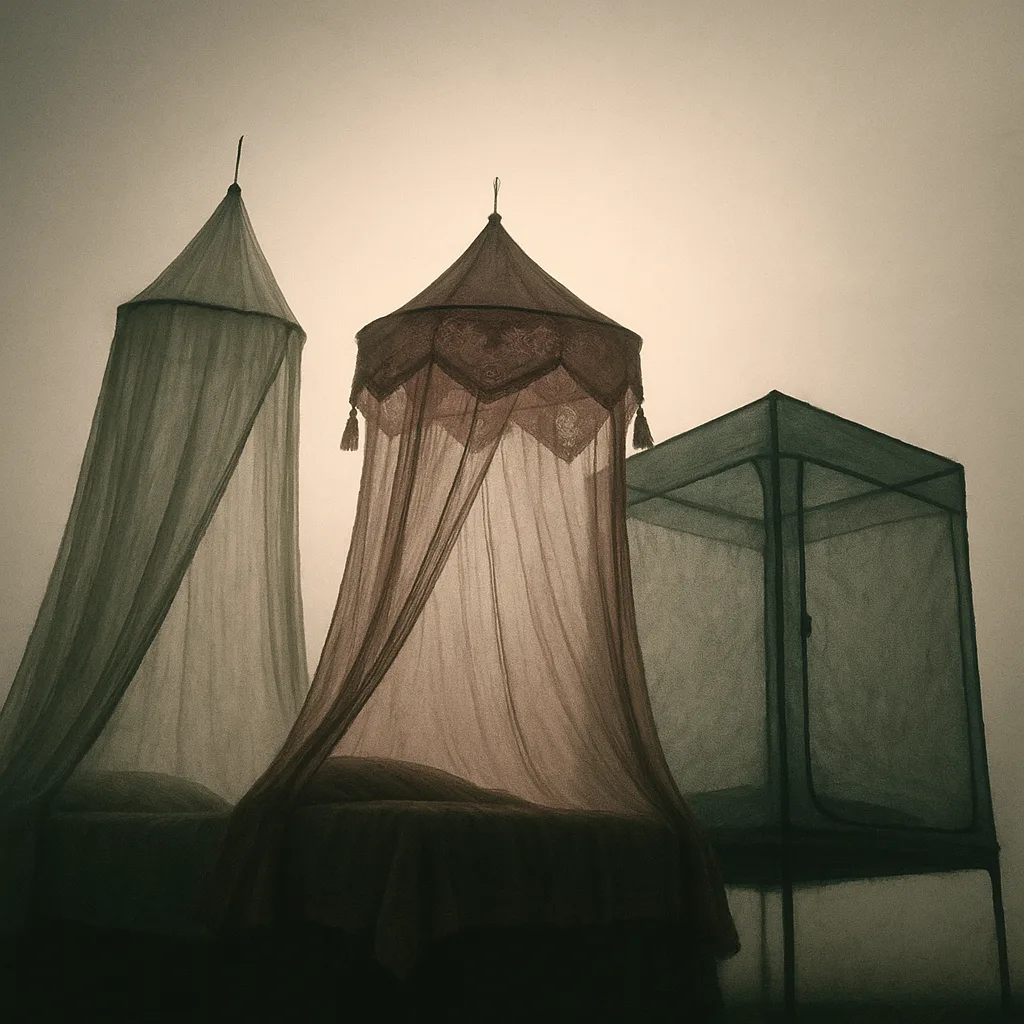 Trio of Mosquito Nets—one Classic