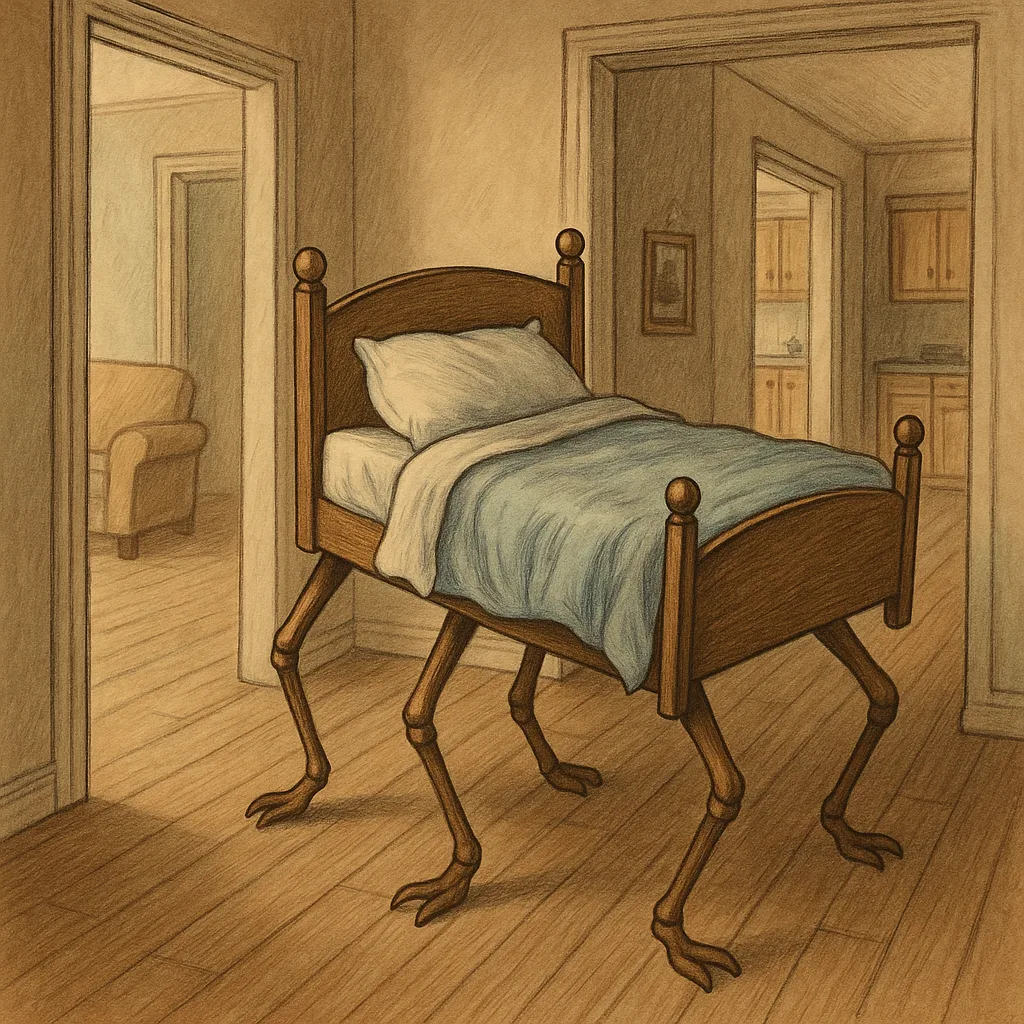 Bed in the Bedroom Suddenly Sprouted Legs
