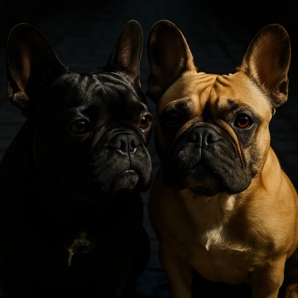 Two Diverse French Bulldogs
