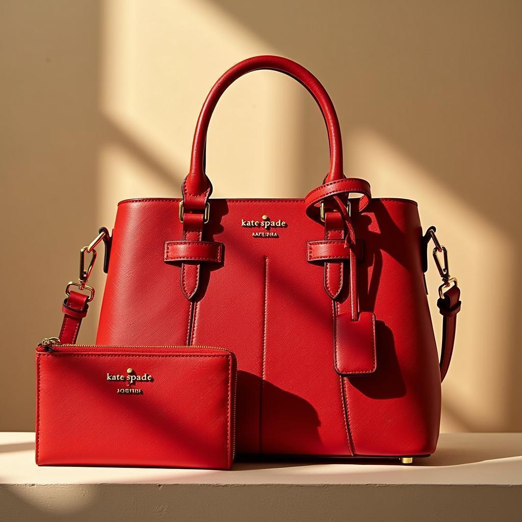 Kate Spade Red Handbag in Manga Energy