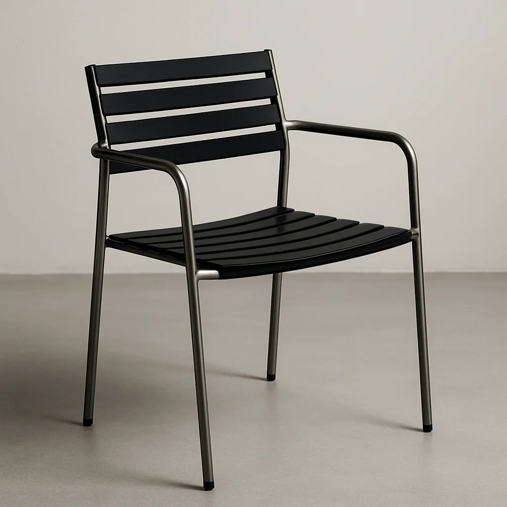 Modern Chair with a Metal Frame