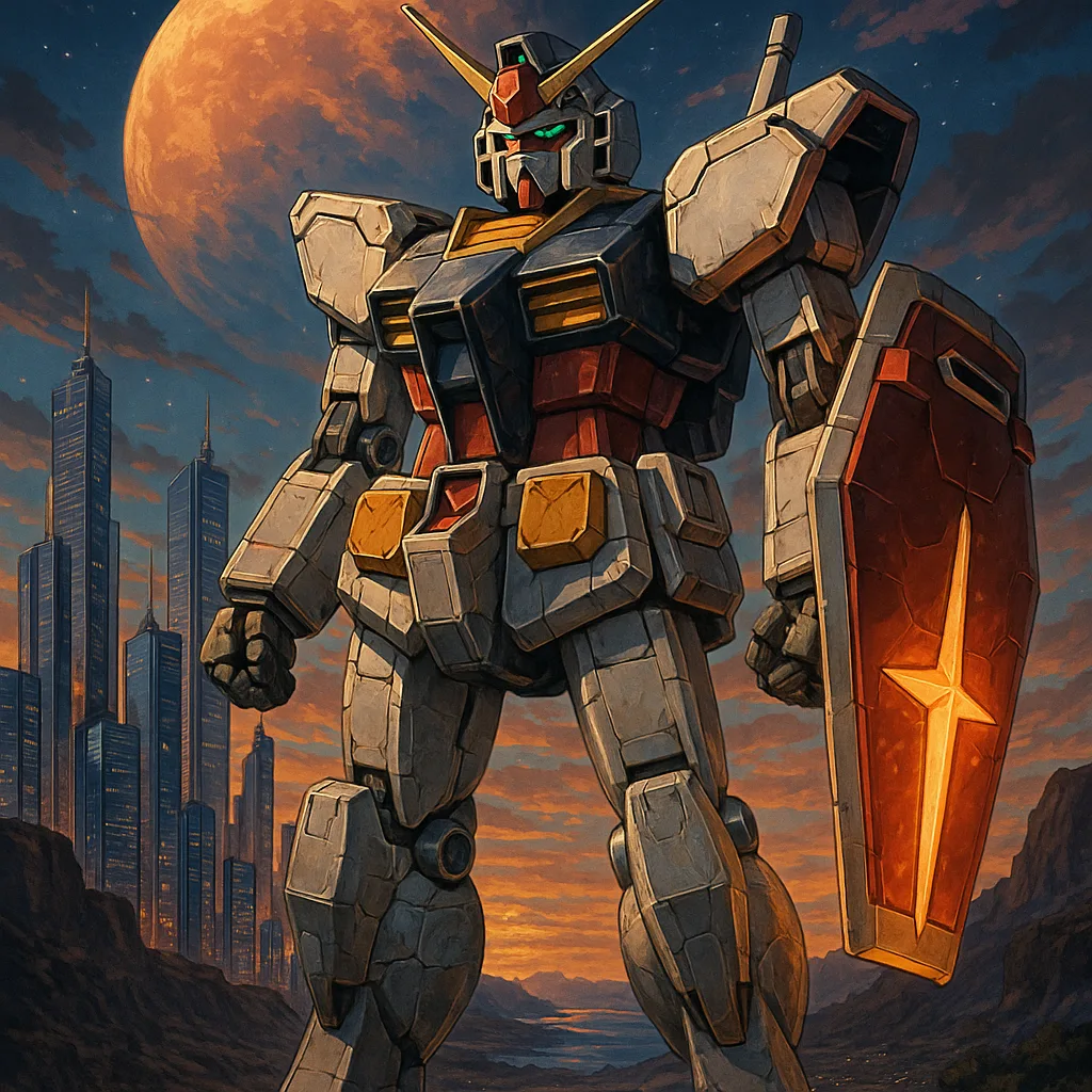 Against the Vibrant Backdrop of a Futuristic City