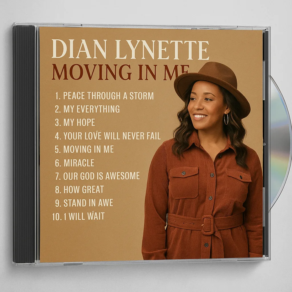 CD Album Cover Featuring Diaon Lynette's "Moving in Me,"