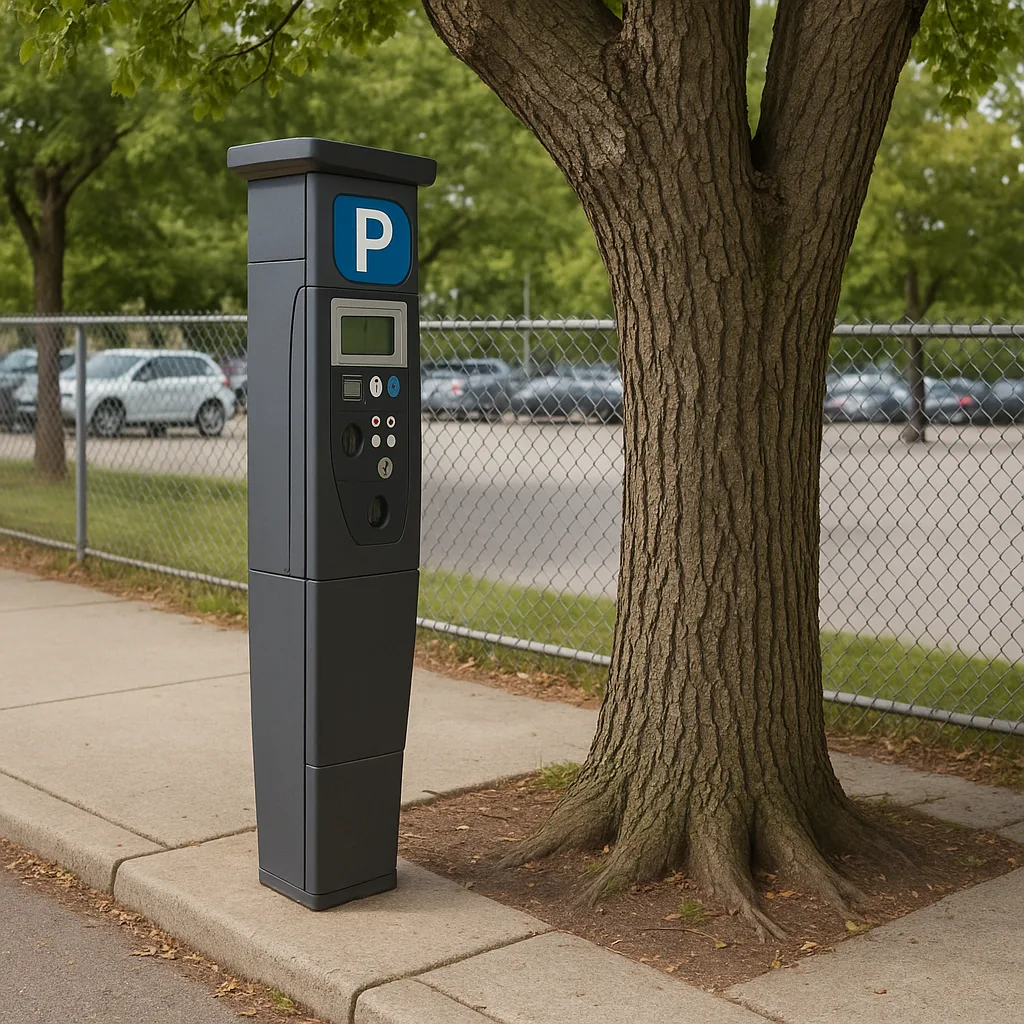 Tree Next to a Parking Meter