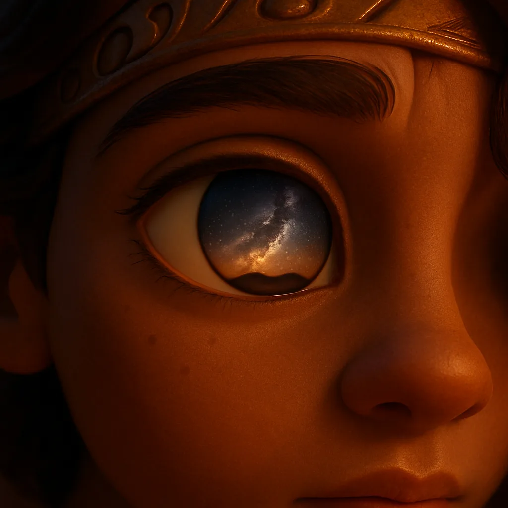 Contemplative Disney-Pixar Character's Expressive Eye