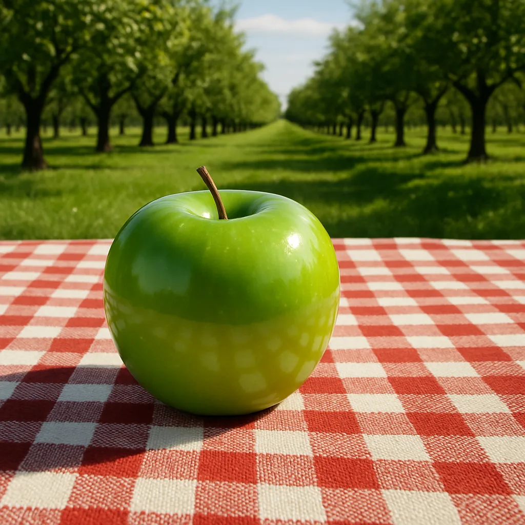 Vibrant Green Apple Glimmers