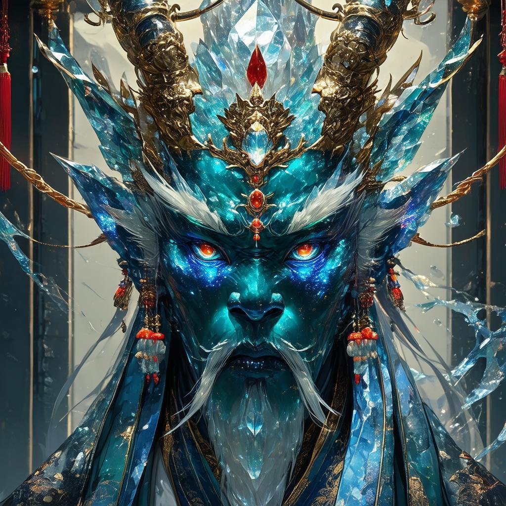 Asura Ghost With Majestic Crystal Face
