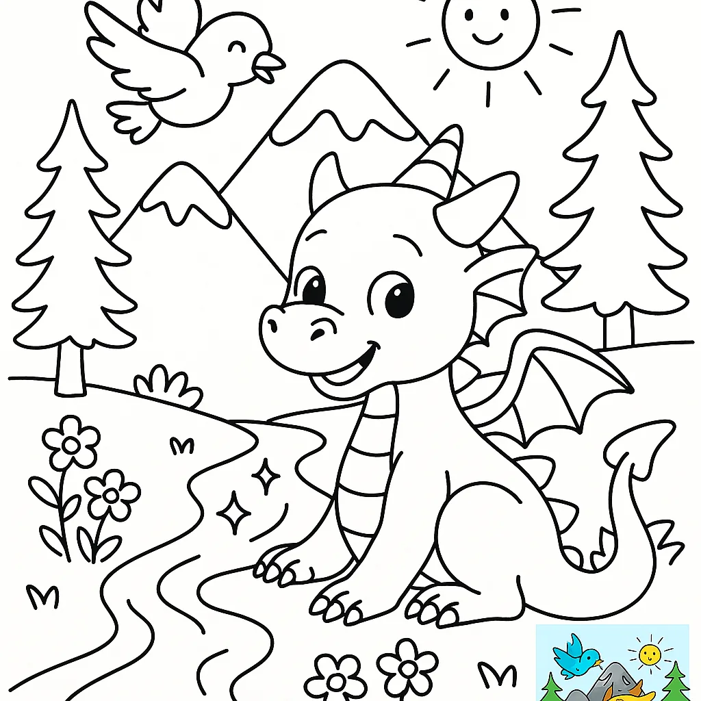 Black and White Line Drawing Illustration Designed for Direct