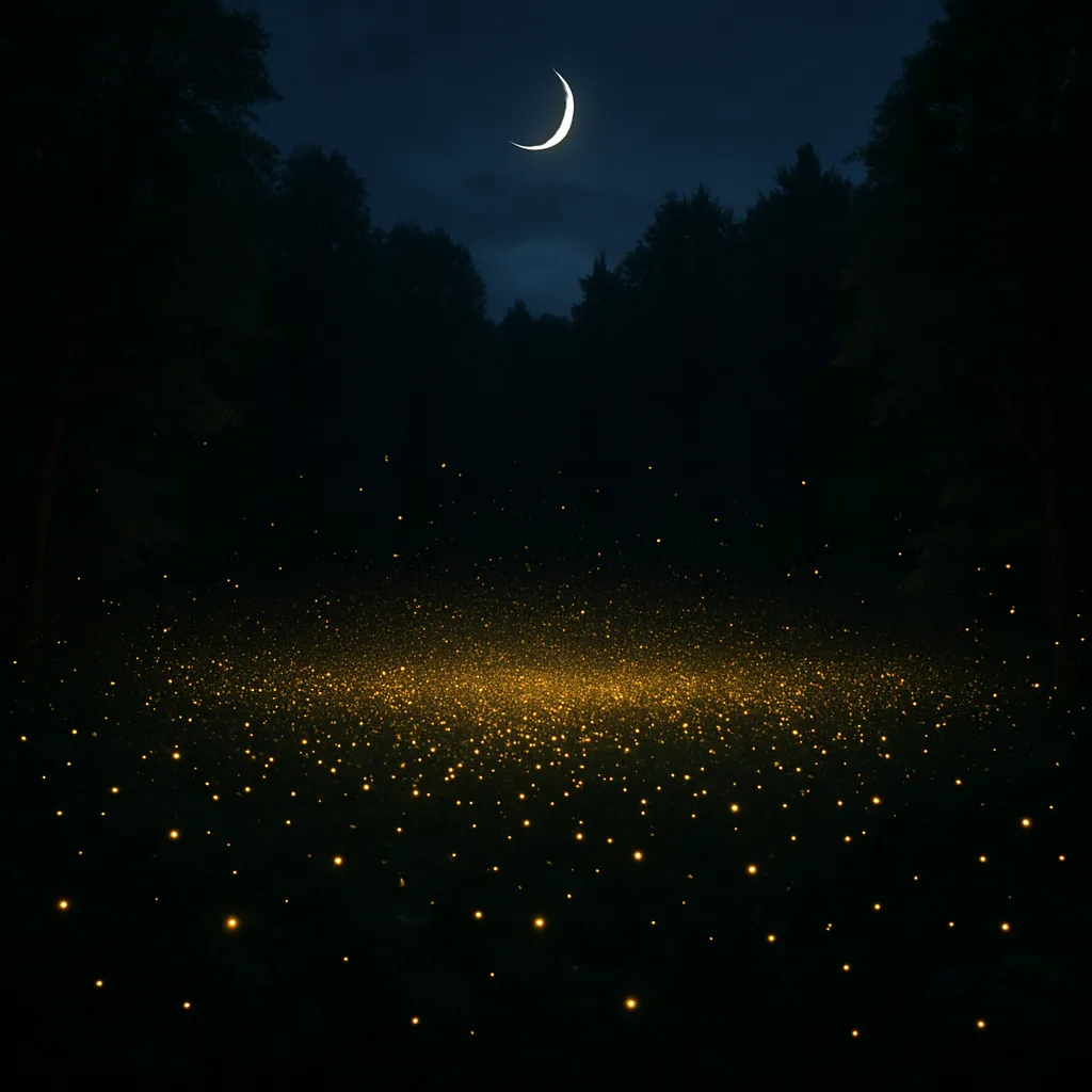 Immense Swarm of Fireflies Creates