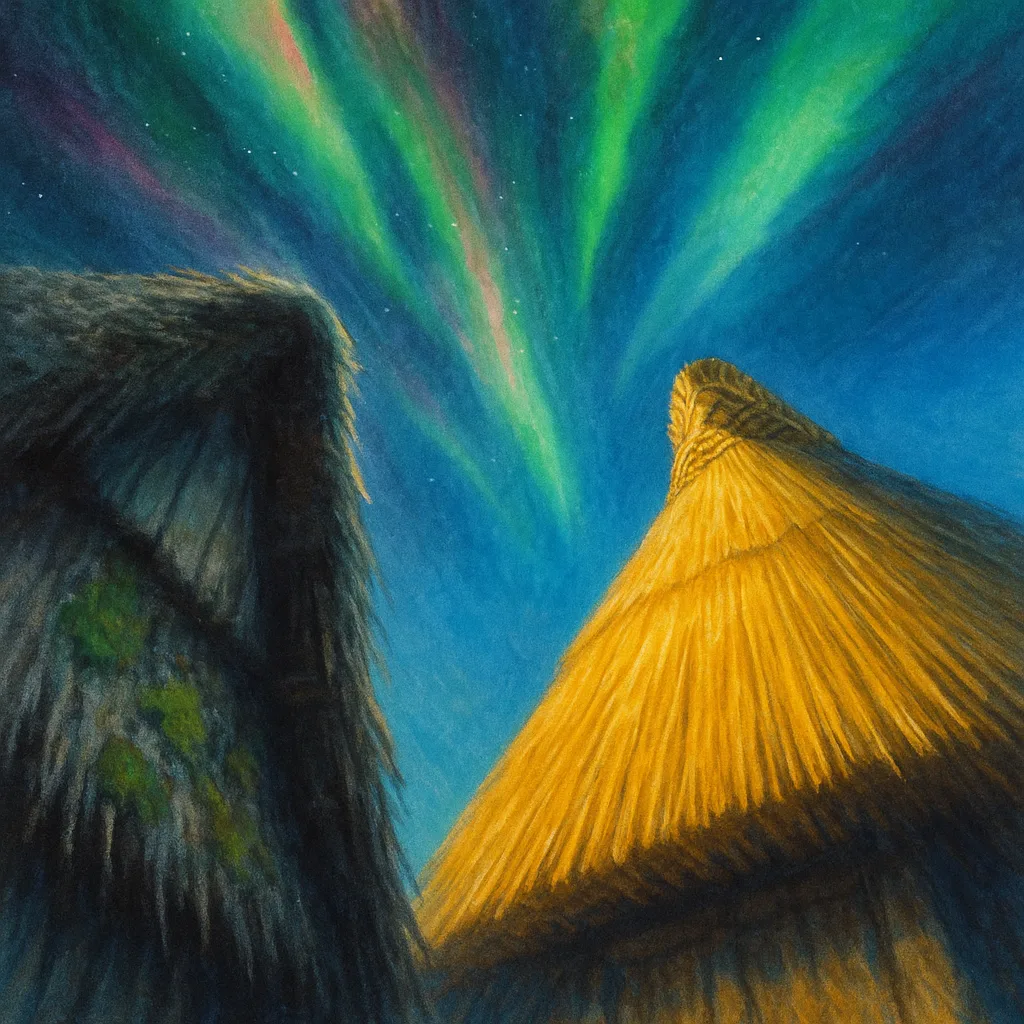 Beneath a Vibrant Aurora Borealis or Australis